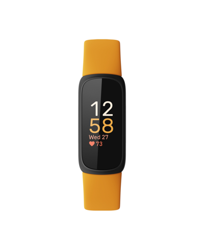 Fitbit Inspire 3 Morning Glow Wellness Tracker Watch, 19.5mm In Morning Glow