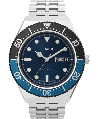 Shop Timex Men's M79 Stainless Silver-tone Steel Bracelet Watch 40mm