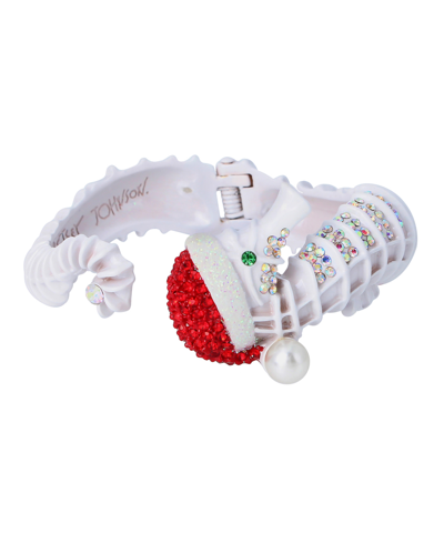 Shop Betsey Johnson Seahorse Bangle Bracelet In Red