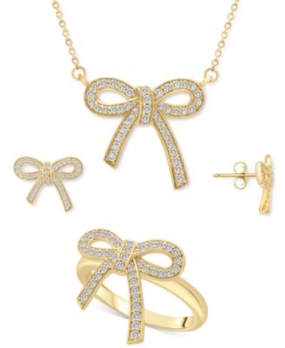 Wrapped Diamond Bow Jewelry Collection In 14k Gold Created For Macys In Rose Gold