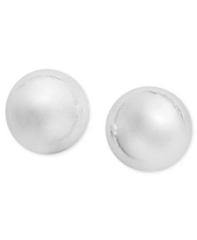 Giani Bernini Ball Stud Earrings (8mm) In 18k Gold Over Sterling Silver, Created For Macy's In Silver