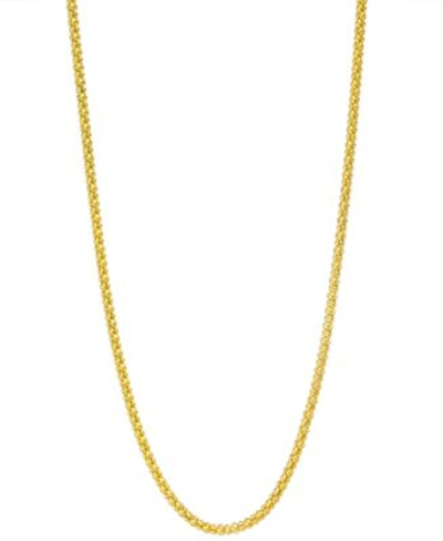 Macy's Popcorn Link 20" Chain Necklace (1-3/4mm) In 14k Gold In Yellow Gold