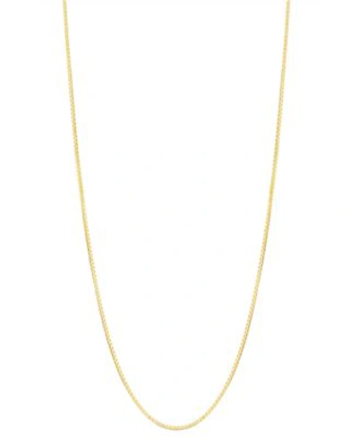 Shop Macy's 16 24 Box Chain Necklace 3 4mm In 14k Gold In Yellow Gold