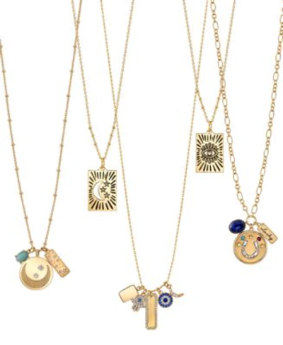 Shop Unwritten Talisman Pendant Necklace Jewelry Collection In Gold