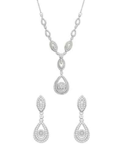 Shop Wrapped In Love Diamond Teardrop Inspired Jewelry In 14k White Gold Created For Macys In Yellow Gold