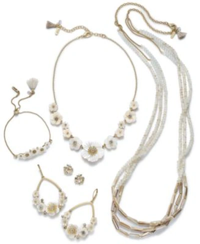Shop Lonna & Lilly Lonna Lilly Gold Tone White Floral Collection
