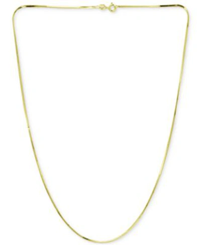 Giani Bernini Square Snake Link Chain Necklace Collection In 18k Gold Plated Sterling Silver Created For Macys In Gold Over Silver