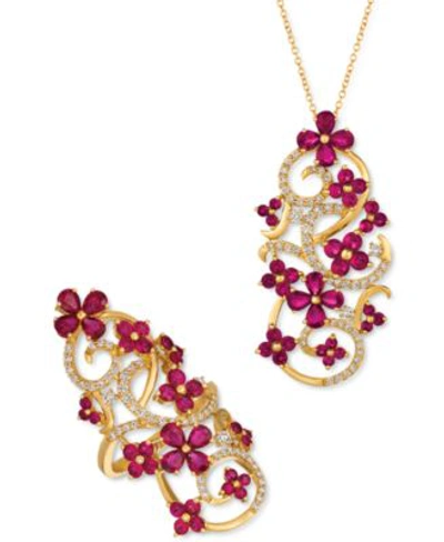 Le Vian Passion Ruby Diamond Pendant Necklace Ring Collection In 14k Gold In Ruby