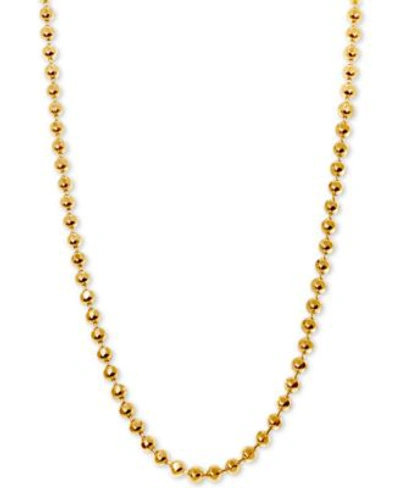 Shop Alex Woo Beaded Ball Chain Necklaces In 14k Gold In Yellow Gold