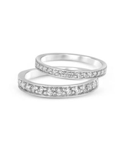 Shop Macy's Diamond Band 1 4 Or 1 2 Ct. T.w. In 14k White Gold