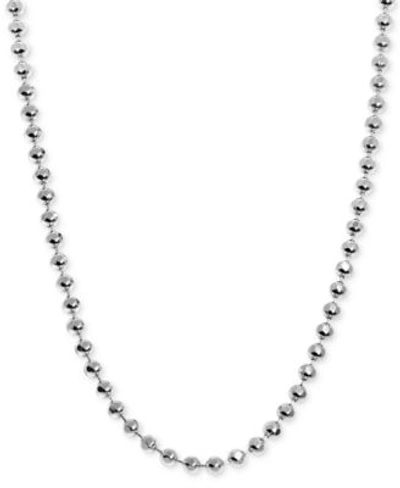 Shop Alex Woo Beaded Ball Chain Necklaces In Sterling Silver