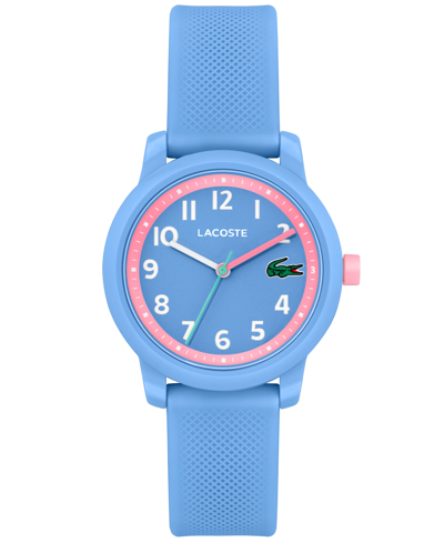 Shop Lacoste Kids L.12.12 Light Blue Silicone Strap Watch 32mm