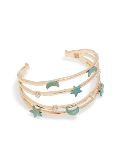 Shop Robert Lee Morris Soho Women's Celestial Patina Wire Cuff Bracelet In Green Patina