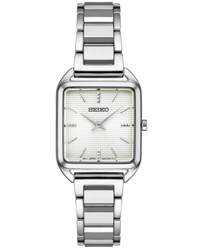 Shop Seiko Women's Essentials Stainless Steel Bracelet Watch 26mm In Silver
