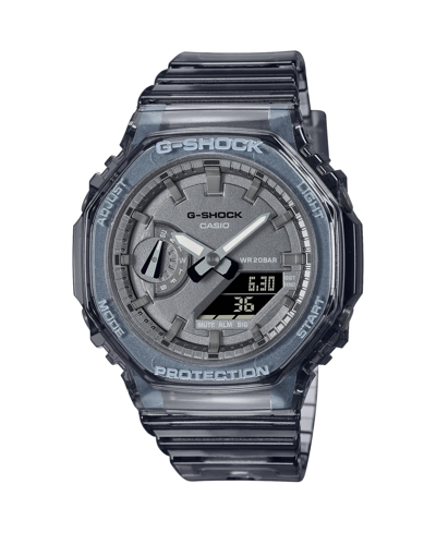 Shop G-shock Unisex Dark Gray Skeleton Resin Strap Watch 40.4mm Gmas2100sk1a