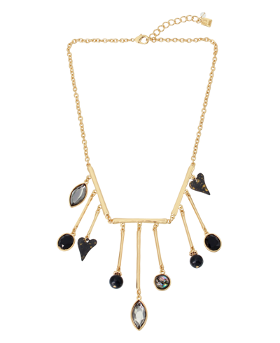 Shop Robert Lee Morris Soho Women's Charm Statement Necklace In Black Diamond