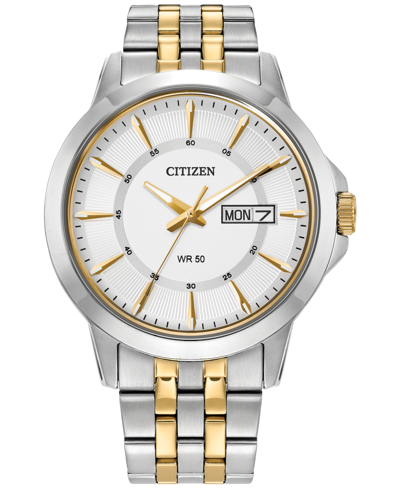 Shop Citizen Men's Two-tone Stainless Steel Bracelet Watch 41mm In Two Tone
