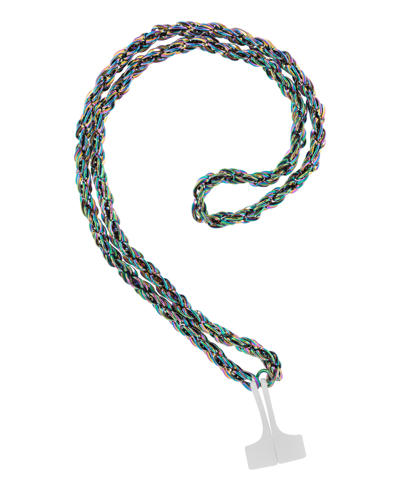 Steve Madden Women's Rainbow Alloy Metal Chain Designed For Apple Airpods And Airpods Pro In Rainbow