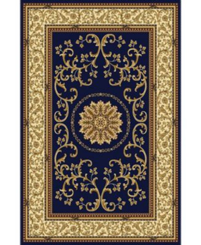Km Home Navelli Blue Area Rug Collection In Blue