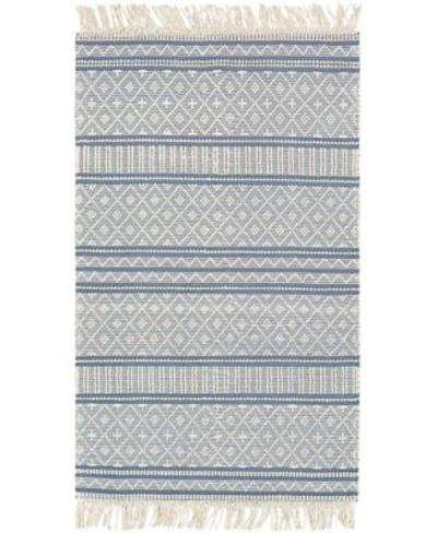 Surya Farmhouse Tassels Fts 2301 Denim Rug In Denim