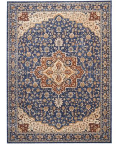 Nourison Lagos Lag01 Blue Rug In Blue