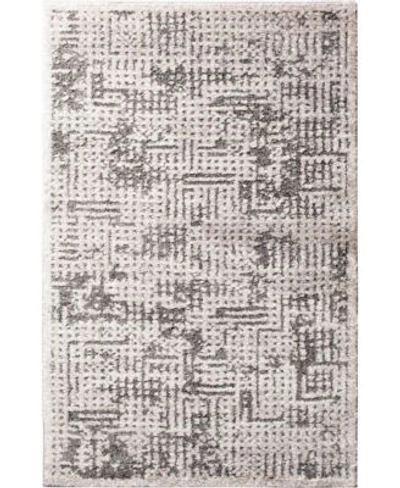 Portland Textiles Closeout  Urban Exposure Mondamin Area Rug In Silver