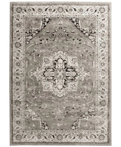 Km Home Largo Heriz Area Rug Collection In Grey