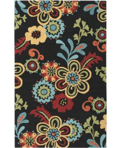 Surya Storm Som 7707 Black Area Rug In Black