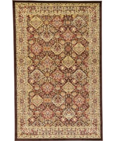 Shop Bayshore Home Passage Psg7 Area Rug Collection In Brown