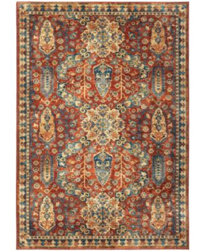 Palmetto Living Closeout! Orian Alexandria Bombay Red 7'8" X 10'10" Area Rug In Red