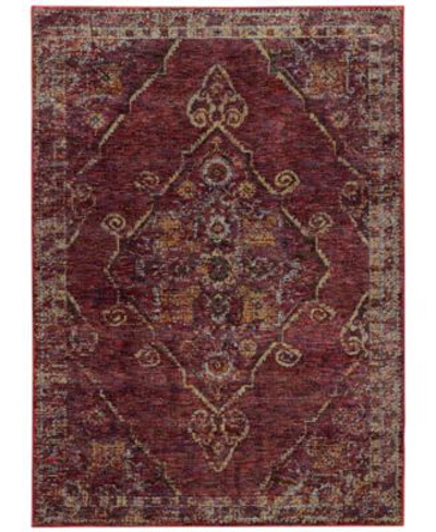Shop Jhb Design Journey Charlemagne Area Rugs In Red
