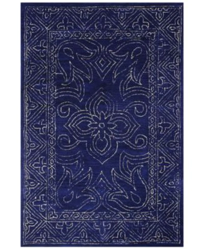 Shop Bb Rugs Nico Nic 130 Navy Area Rug