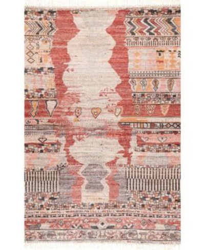 Nuloom Ingadi Flatweave Hermina Tribal Multi Area Rug In Multi