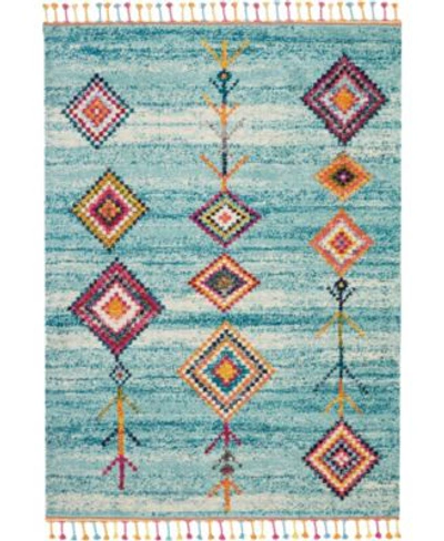 Nourison Nomad Nmd04 Aqua Rug In Aqua