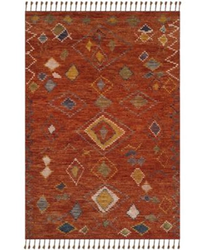 Ralph Lauren Nahla Lrl7545a Currant Area Rug Collection In Cranberry