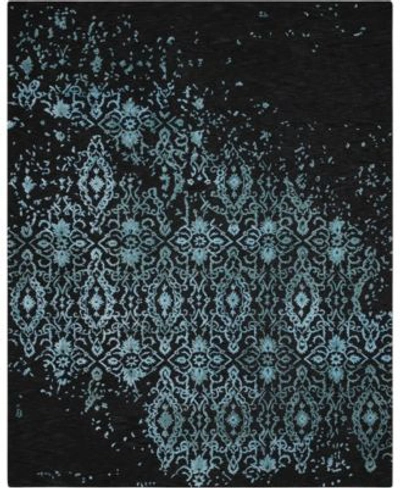 Nourison Opaline Opa06 Midnight 3'9" X 5'9" Area Rug In Midnight