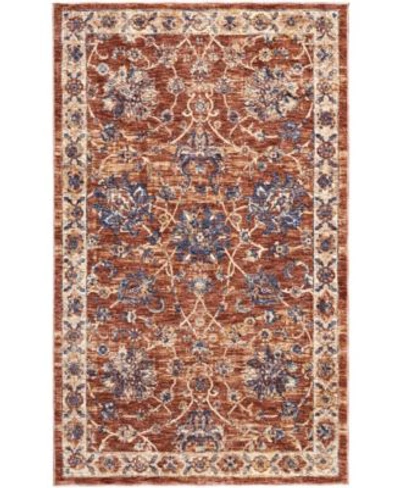Nourison Closeout  Home Lagos Lag02 Brick Rug In Brick