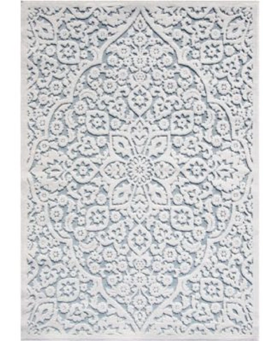 Shop Edgewater Living Closeout  Prima Loop Prl07 Area Rug In White Mist