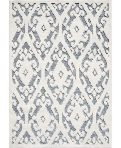 Shop Edgewater Living Closeout  Prima Loop Prl10 Area Rug In White Blue
