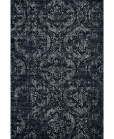 Shop Simply Woven Closeout Feizy Lia R3269 Silver Area Rug In Ash
