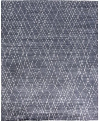 Simply Woven Amayah R8695 Navy Area Rug In Navy