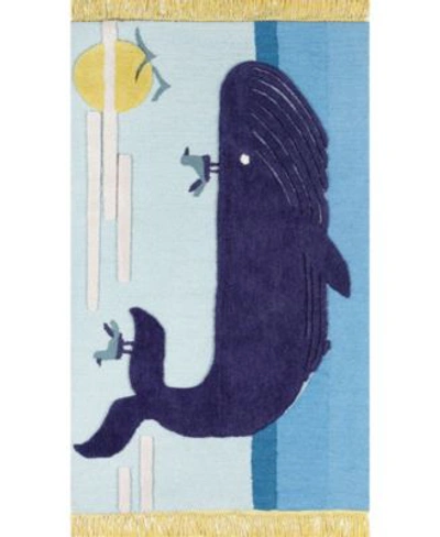 MOMENI ATTICUS ATC 2 BLUE AREA RUG 