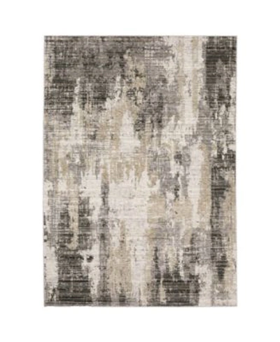 Jhb Design Amorphous Amo008 Area Rugs In Gray