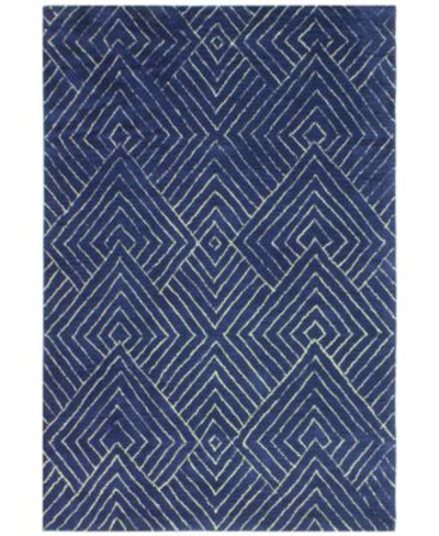 Bb Rugs Nico Nic 137 Navy Area Rug In Navy