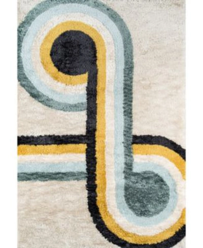 Novogratz Collection Novogratz Retro Ret 3 Blue Area Rug Collection In Blue