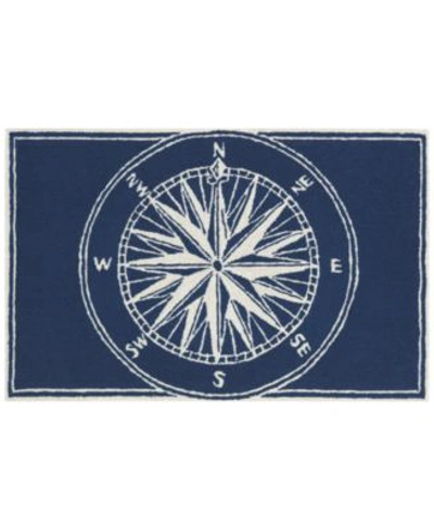 Liora Manne Frontporch Compass 1'8" X 2'6" Outdoor Area Rug