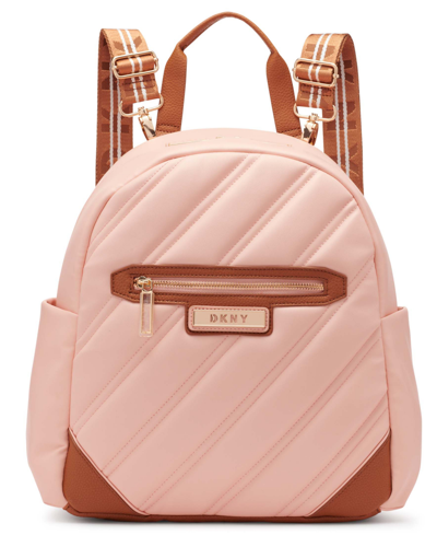 Shop Dkny Bias 15" Carry-on Backpack In Peach Bloom