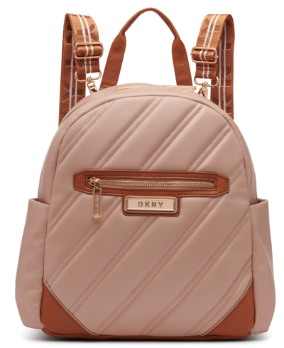 Shop Dkny Bias 15" Carry-on Backpack In Cappuccino