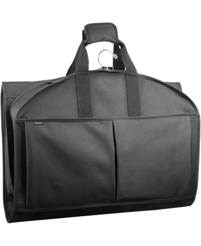 Shop Wallybags 48" Deluxe Tri-fold Garmentote With Pockets In Black