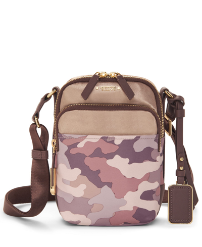 Shop Tumi Voyageur 7.75" Ruma Cross Body Bag In Camouflage Pink